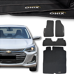 Kit de Tapetes para Onix Plus Sedan 2020 a 2025 - Internos + Porta Malas.