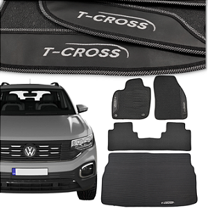 Kit de Tapetes para T-Cross 2019 a 2023 - Internos + Porta Malas