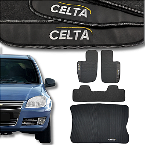 Kit de Tapetes para Celta 2000 a 2016 - Internos + Porta Malas