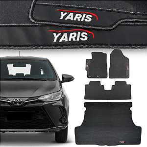 Kit de Tapetes para Yaris Sedan - Internos + Porta Malas
