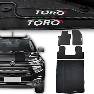 Kit de Tapetes para Toro 2016 a 2019 - Internos + Porta Malas