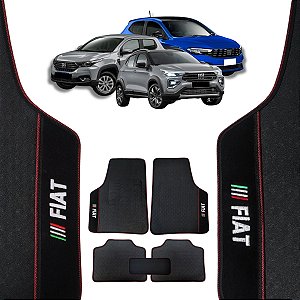 Tapete para Fiat na cor vermelha - Linha Universal