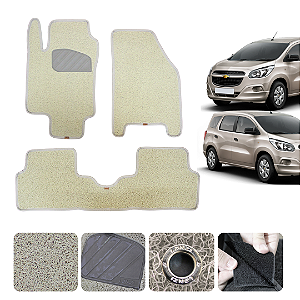 Tapete Para Chevrolet Spin 2012 a 2017 Original Lanzi Bege