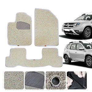 Tapete automotivo para Duster 2016 A 2026 Original Lanzi Bege