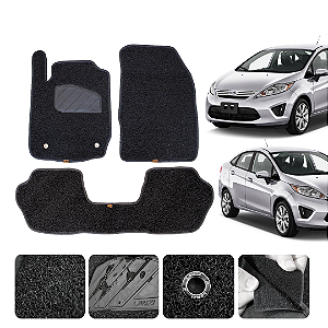 Tapete automotivo para Ford Fiesta 2015 A 2026 Original Lanzi Preto