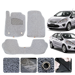 Tapete automotivo para Ford Fiesta 2015 A 2026 Original Lanzi Cinza