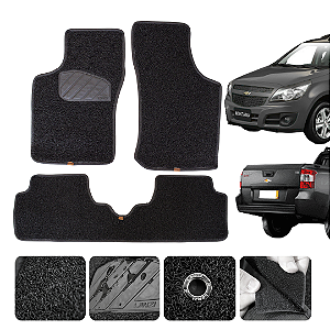 Tapete automotivo para Montana 2010 a 2016 Original Lanzi Preto