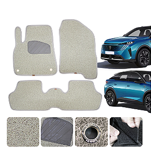 Tapete automotivo para 3008 2012 a 2026 Original Lanzi Bege