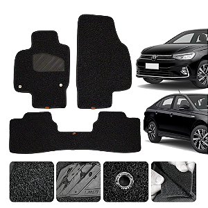 Tapete automotivo para Virtus 2018 a 2026 Original Lanzi Preto