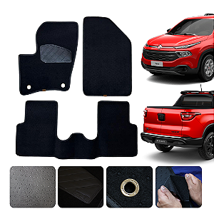 Tapete Automotivo Para Fiat Toro 2016 a 2025 Original Lanzi