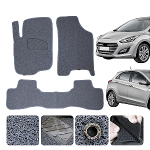 Tapete automotivo Para Hyundai I30 capacho Cinza