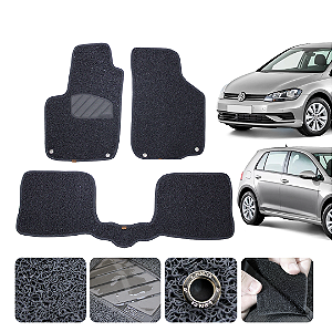 Tapete automotivo Para Volkswagen Golf 2002 a 2011 capacho Grafite