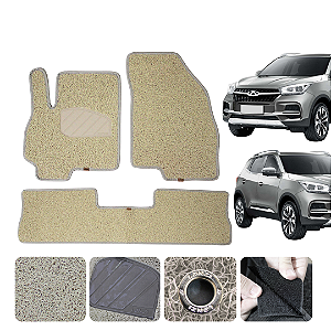 Tapete automotivo Para Caoa tiggo 5 capacho bege