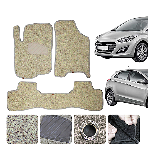 Tapete automotivo Para Hyundai I30 capacho Bege