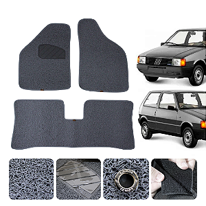 Tapete automotivo Para fiat uno 1985 a 2013 capacho Cinza