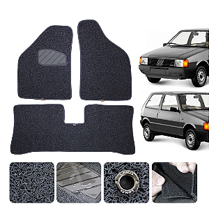 Tapete automotivo Para fiat uno 1985 a 2013 capacho Grafite