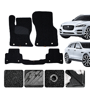 Tapete automotivo Para F- PACE 2017 a 2024 capacho Preto