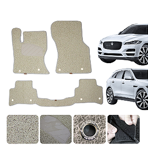 Tapete automotivo Para F- PACE 2017 a 2024 capacho Bege