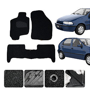 Tapete automotivo Para palio 1996 a 2011 capacho Preto