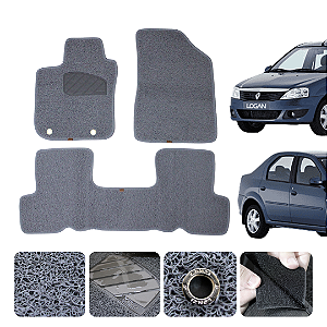 Tapete automotivo Para logan 2007 a 2014 capacho Cinza