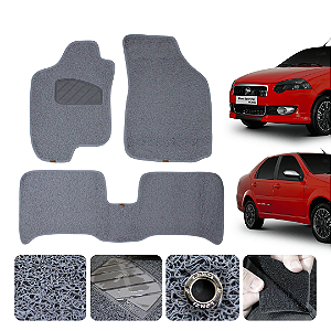 Tapete automotivo Para siena 1996 a 2012 capacho Cinza