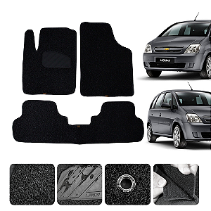 Tapete automotivo Para meriva 2002 a 2012 capacho Preto
