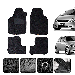 Tapete automotivo Para FORD KA 1996 a 2007 capacho Preto