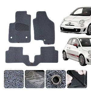 Tapete automotivo Para fiat 500 2007 a 2019 capacho Cinza