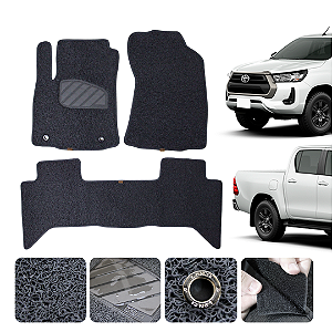 Tapete automotivo Para Toyota Hilux 2019 a 2025 capacho Grafite