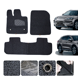 Tapete automotivo Para Byd Song Plus 2022 a 2025 capacho Grafite