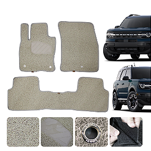 Tapete automotivo Para Ford Bronco sport 2021 a 2026 capacho Bege