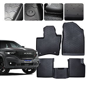 Tapete Automotivo Borda elevada Para Rampage 2024 a 2026 Original Lanzi