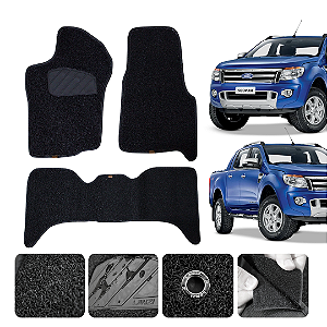 Tapete automotivo Ford Ranger 1998 a 2012 capacho Preto