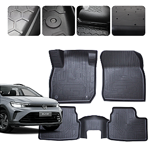 Tapete Automotivo Borda elevada Para Nivus 2020 a 2026 Original Lanzi