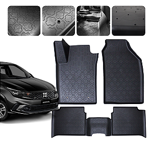Tapete Automotivo Borda elevada Para Fiat Argo 2017 a 2026 Original Lanzi