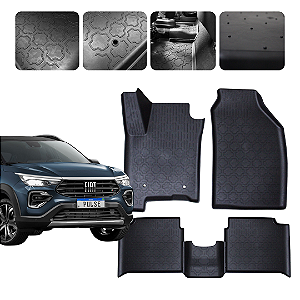 Tapete Automotivo Borda elevada Para Fiat Pulse Híbrido 2024 a 2026 Original Lanzi