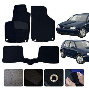 Tapete de carpete Automotivo Volkswagen Golf 2002 a 2011 Original Lanzi