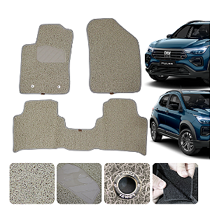 Tapete automotivo Fiat Pulse 2016 a 2026 capacho Bege