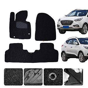 Tapete automotivo Hyundai Ix35 2011 a 2022 capacho Preto