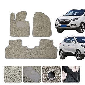 Tapete automotivo Hyundai Ix35 2011 a 2022 capacho Bege