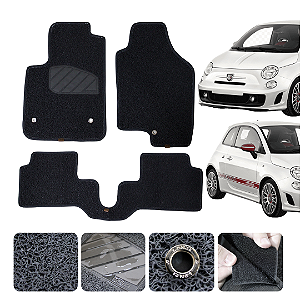 Tapete automotivo Para fiat 500 2007 a 2019 capacho Grafite