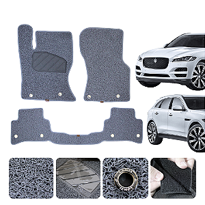 Tapete automotivo Para F- PACE 2017 a 2024 capacho Cinza