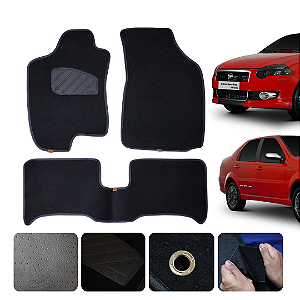 Tapete Automotivo para Fiat Siena 1996 a 2012 Original Lanzi
