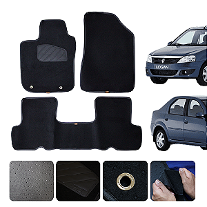 Tapete Automotivo para Renault Logan 2007 a 2014 Original Lanzi