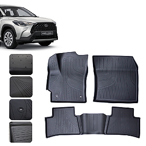 Tapete Borda elevada Para Corolla Cross 2021 a 2026 Original Lanzi