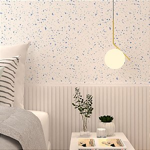 Papel de Parede Personalizado Granilite Azul e Tiffany