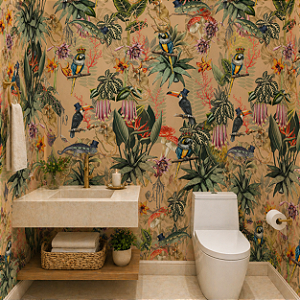 Papel de Parede Personalizado Clássico Zoo