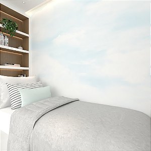 Papel de Parede Infantil Personalizado Non Woven Céu Azul