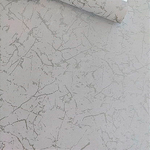 Papel de Parede  Importado Vinílico  - Marmorizado  Cimentício com leves pontos de brilho - Rolo de 10 metros  MV46