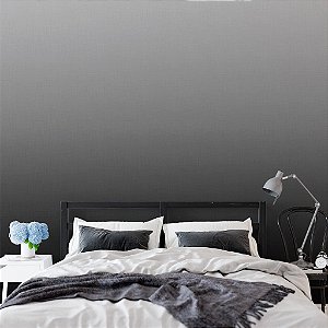 Papel de Parede Personalizado Sob Medida Non Woven Degradê Preto Lavável